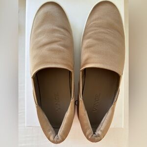 Vince Women's Beige Slip-On Sneakers